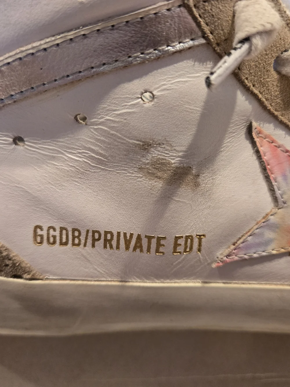 Golden Goose Mid Star Classic Beige Suede High-Top Sneakers